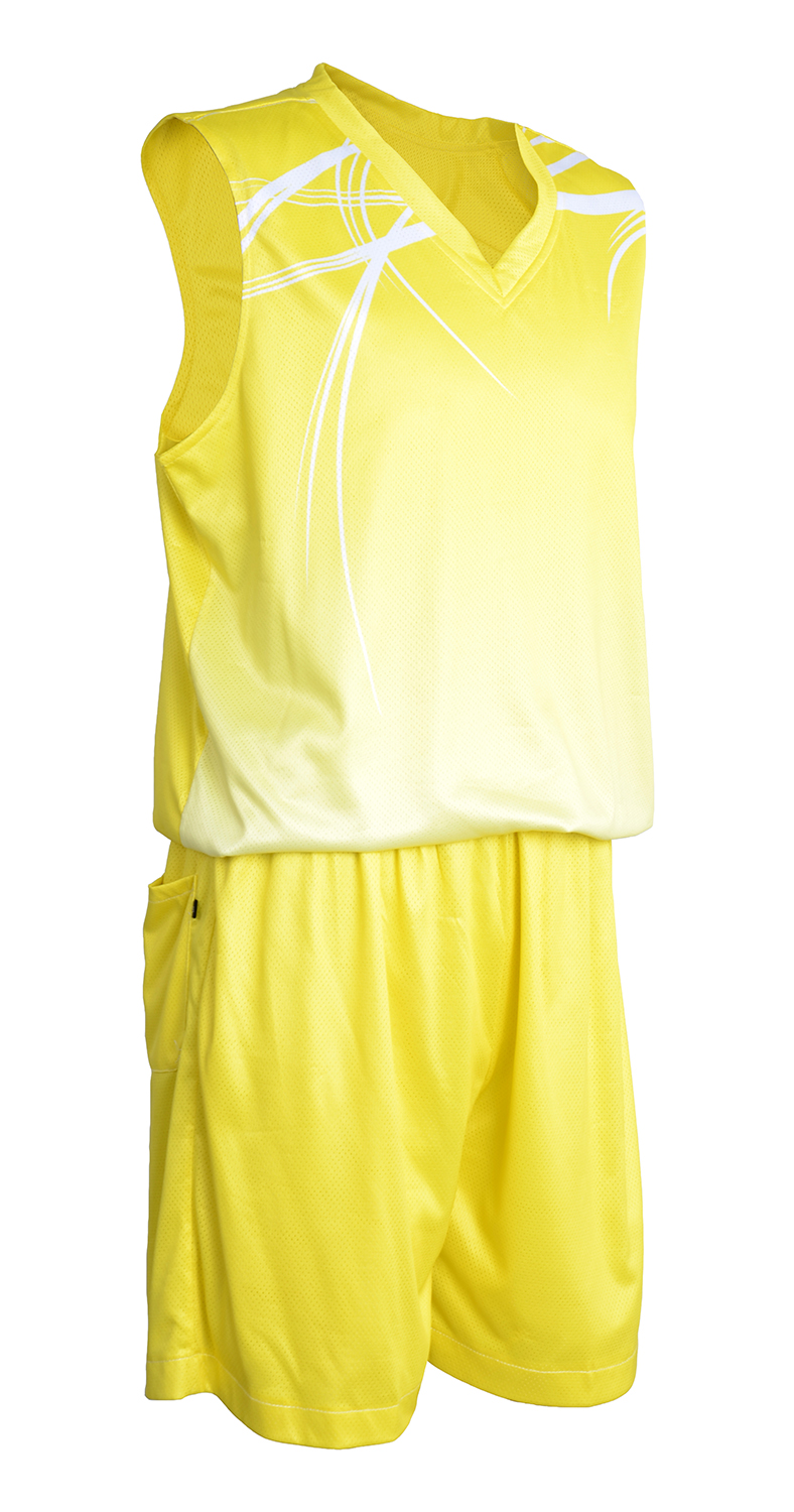 plain yellow basketball jersey